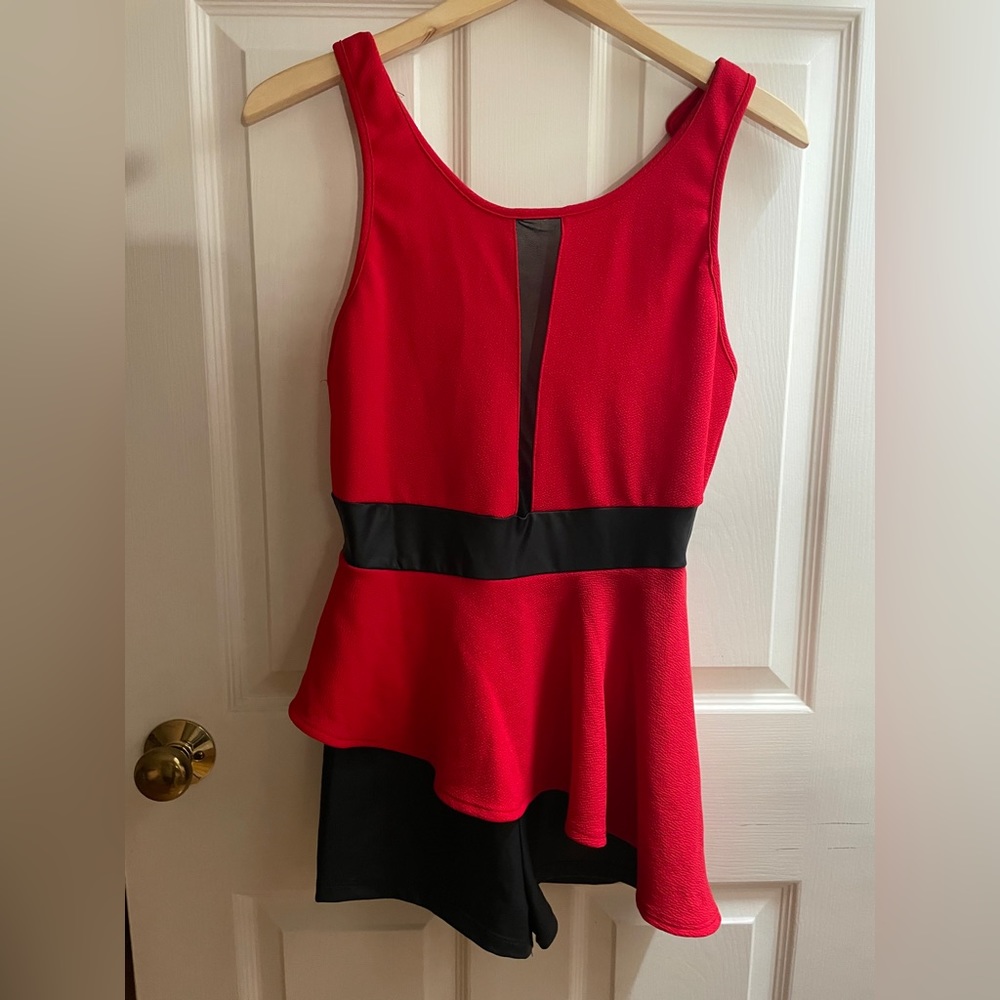 Tag1080 Red and Black Unitard